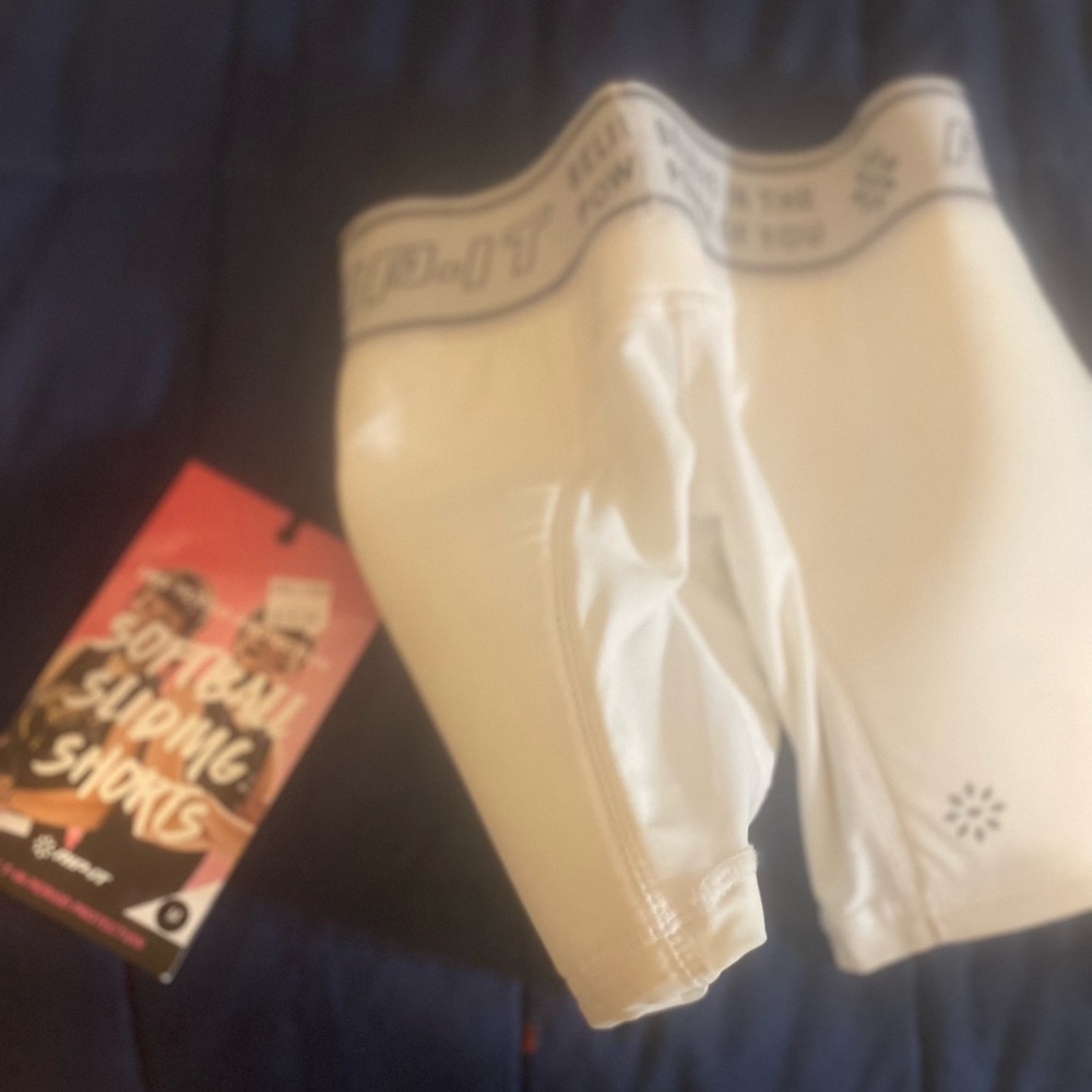 Girls softball sliding shorts- youth medium, NWT